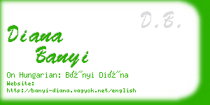 diana banyi business card